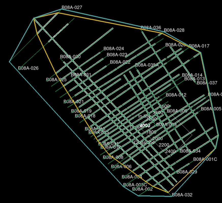 Example of polygons created by tool